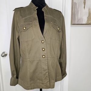 Live Life‎ by Sanctuary military-style jacket, med
